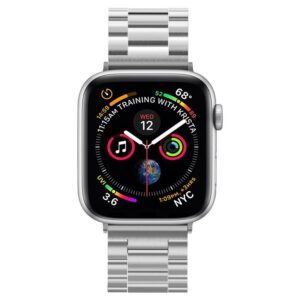 Spigen Modern Fit apyrankė Apple Watch 4 / 5 / 6 / 7 / 8 / 9 / SE / Ultra (42 / 44 / 45 / 49 mm) sidabro spalvos - Image 12