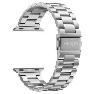 Spigen Modern Fit apyrankė Apple Watch 4 / 5 / 6 / 7 / 8 / 9 / SE / Ultra (42 / 44 / 45 / 49 mm) sidabro spalvos - Image 14
