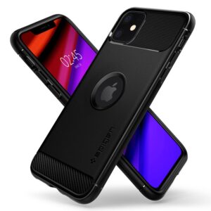 Spigen Rugged Armor, juodos spalvos - Apple iPhone 11 - Image 8