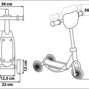 Vaikiškas paspirtukas Paw Patrol, mėlyna/raudona/geltona - Image 3
