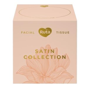 Kosmetinės servetėlės Rūta Satin Collection, 2 sl., 80 vnt.