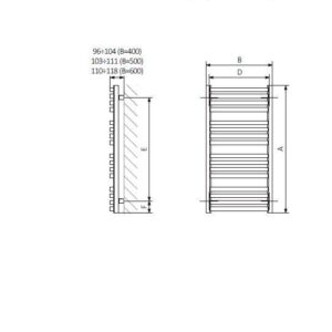Elektrinis rankšluosčių džiovintuvas Terma D01 - Image 2