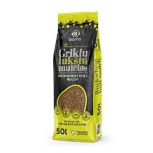 Mulčias iš grikių lukštų Biorina, 3 - 5 mm, 50 l, rudas - Image 2