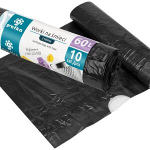 MAIŠAI ŠIUKŠLIŲ SU JUOSTA 60L 10VNT