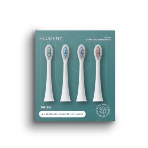 Be Lucent Prism Sonic dantų šeoetėlio pakaitinės galvutės 4 Pack, multicolor