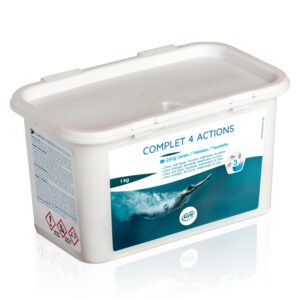 Baseinų priežiūr priemon Pool Expert COMPLET 4 ACTIONS 1kg