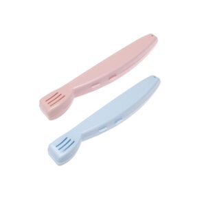 Dantų šepetėlio dėžutė, mėlyna/rožinė, 2 vnt. - Image 3