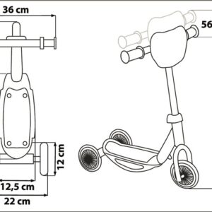 Vaikiškas paspirtukas Spider-Man, mėlyna sp./raudona sp. - Image 3