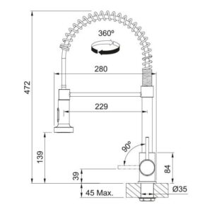 Virtuvinis maišytuvas Franke Pola, chromo sp. - Image 2