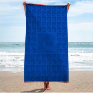 Paplūdimio rankšluostis Pierre Cardin, mėlynas, 170 x 90 cm - Image 2