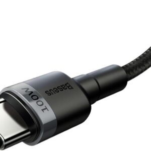 Laidas BASEUS USB Type C M, USB Type C M, 2m, juodas - Image 3