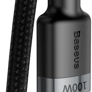 Laidas BASEUS USB Type C M, USB Type C M, 2m, juodas - Image 2