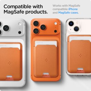 Spigen Valentinus MagSafe Universal Magnetic Card Holder Metallic oranžinės spalvos - Image 10