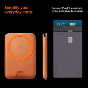 Spigen Valentinus MAgFit+ MagSafe Universal Magnetic Card Holder Metallic oranžinės spalvos - Image 10