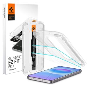 Grūdintas stiklas Spigen GLAS.TR "EZ FIT PRO" 2-PACK GALAXY A57 5G SKAIDRUS