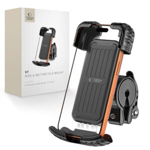 Tech-Protect V7 UNIVERSALUS DVIRAČIO IR MOTOCIKLO LAIKIKLIS JUODAS