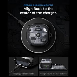 Spigen Ultra Hybrid Samsung Galaxy BUDS 4 / 4 PRO ZERO ONE juodos spalvos - Image 10