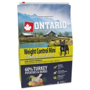 Ontario Mini Weight Control Turkey & Potatoes 2,25kg - Image 1