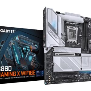 Mainboard|GIGABYTE|Intel B860 Express|LGA1851|ATX|Memory DDR5|Memory slots 4|1xPCI-Express 16x|2xM.2|1xHDMI|1xDisplayPort|1xAudio-In|1xAudio-Out|1xMicrophone|5xUSB 2.0|3xUSB 3.2|1xUSB-C|1xRJ45|B860GAMINGXWIFI6E1.0