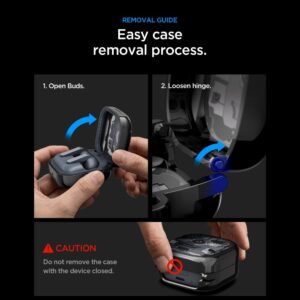 Spigen Ultra Hybrid Samsung Galaxy BUDS 4 / 4 PRO ZERO ONE juodos spalvos - Image 11