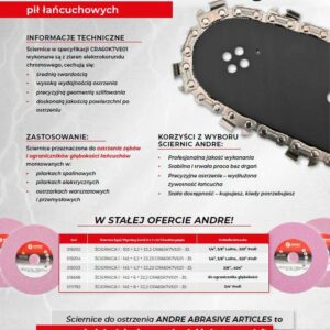 ANDRE GALANDIMO DISKAS GRANDINĖMS 145 x 6,0 x 22,2mm CRA60K7VE01 - 35