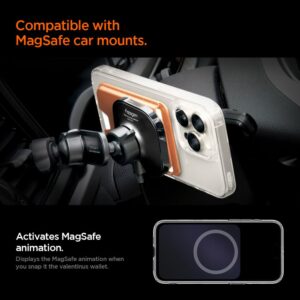 Spigen Valentinus MAgFit+ MagSafe Universal Magnetic Card Holder Metallic oranžinės spalvos - Image 12