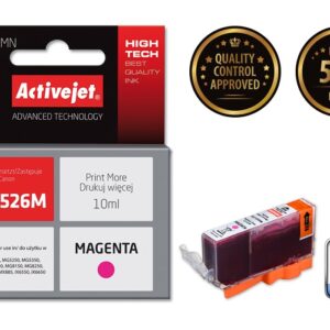 Activejet ACC-526MN rašalas (Canon CLI-526M pakaitalas; Supreme; 10 ml; raudonos spalvos), - Image 2