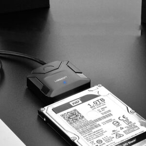 Ugreen 2.5'' / 3.5'' hard drive adapter kabelis (USB-A 3.0 - SATA) juodos spalvos (CR108) - Image 3