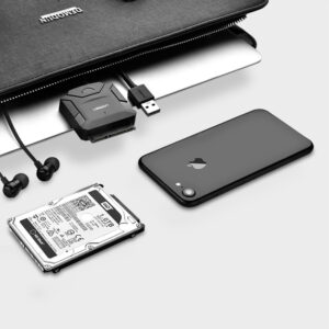 Ugreen 2.5'' / 3.5'' hard drive adapter kabelis (USB-A 3.0 - SATA) juodos spalvos (CR108) - Image 6