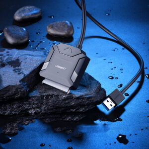 Ugreen 2.5'' / 3.5'' hard drive adapter kabelis (USB-A 3.0 - SATA) juodos spalvos (CR108) - Image 7