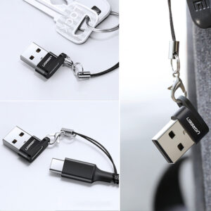 Ugreen US280 50568 USB-C 3.1 (female) / USB-A 2.0 (male) adapter - juodos spalvos - Image 8