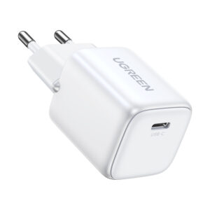 Ugreen Nexode mini CD318 15324 GaN 20W USB-C PD 3.0 / QC 4.0 network charger - baltos spalvos - Image 4