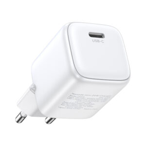 Ugreen Nexode mini CD318 15324 GaN 20W USB-C PD 3.0 / QC 4.0 network charger - baltos spalvos