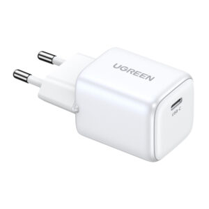 Ugreen Nexode mini CD318 15324 GaN 20W USB-C PD 3.0 / QC 4.0 network charger - baltos spalvos - Image 3