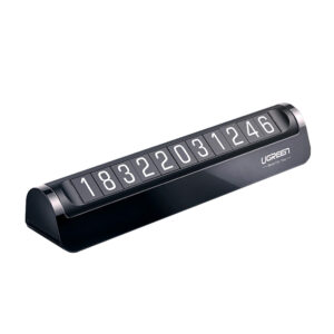 Ugreen car telephone number plate juodos spalvos (LP178)