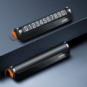 Ugreen car telephone number plate juodos spalvos (LP178) - Image 5