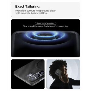 SPIGEN AIRSKIN ARAMID MAG MagSafe Samsung Galaxy S26 ULTRA JUODAS - Image 13