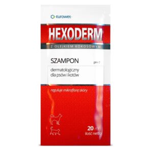 EUROWET Hexoderm - šampūnas šunims ir katėms - 20ml