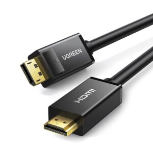 DisplayPort - HDMI kabelis Ugreen DP101 4K 3m - juodos spalvos