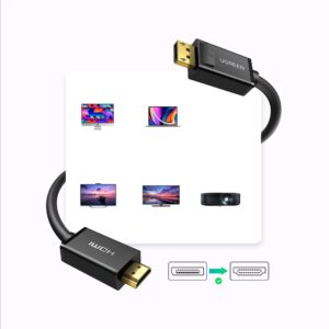 DisplayPort - HDMI kabelis Ugreen DP101 4K 3m - juodos spalvos - Image 6