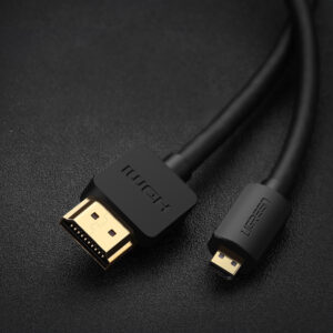 Ugreen HD127 micro HDMI - HDMI 2.0 4K 60Hz kabelis 1 m - juodos spalvos - Image 2