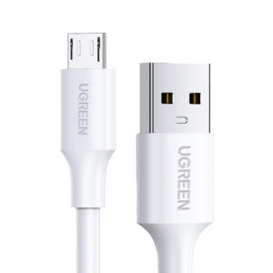 Ugreen US289 60142 micro USB / USB-A kabelis 1.5m - baltos spalvos