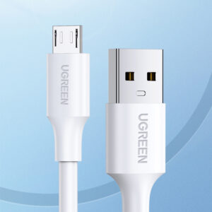Ugreen US289 60143 micro USB / USB-A kabelis 2m - baltos spalvos - Image 2