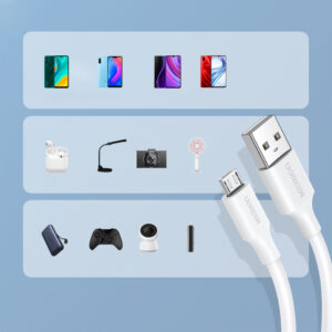 Ugreen US289 60143 micro USB / USB-A kabelis 2m - baltos spalvos - Image 7