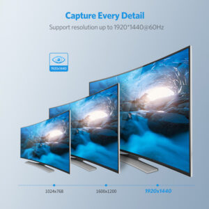 Ugreen 40254 1x2 VGA Splitter 1920x1440 60Hz - Black - Image 6