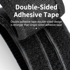 Rockbros GZT1001BK Bicycle Pedal Straps 2 pcs - juodos spalvos - Image 5