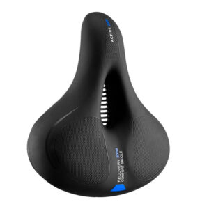 Rockbros AQ-6090B bicycle saddle - juodos spalvos and blue