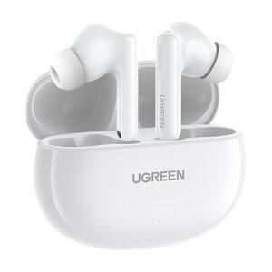 Ugreen HiTune T6 belaidės ausinės with ANC function + USB-A - USB-C kabelis - baltos spalvos - Image 2