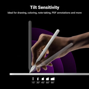 Ugreen LP653 stylus with wireless charging for iPad tablets - baltos spalvos - Image 5