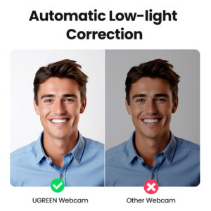 Ugreen CM678 USB HD Webcam - pilkos spalvos - Image 5